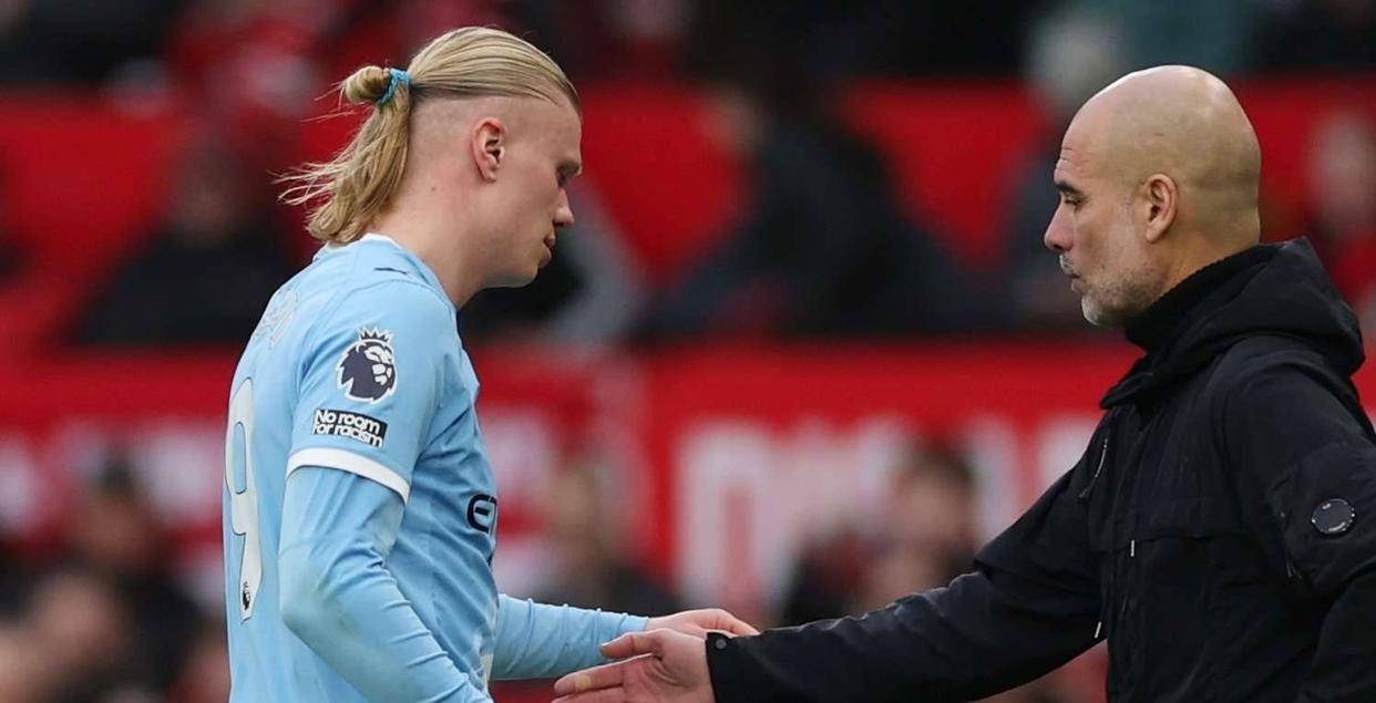 哈兰德不敢休息!瓜帅没人可用拒绝轮休:归乡战博德体能恐成极限